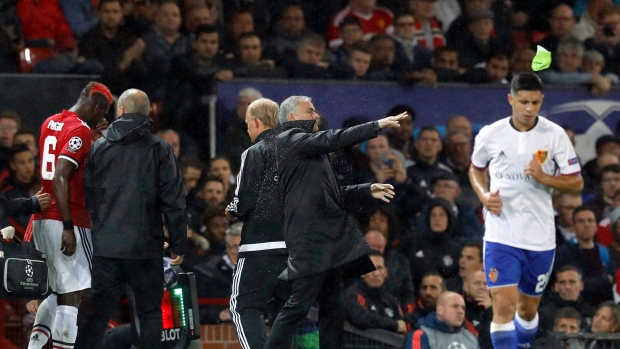 Paul Pogba comes off injured, The Canadian Press Paul Pogba comes off injured