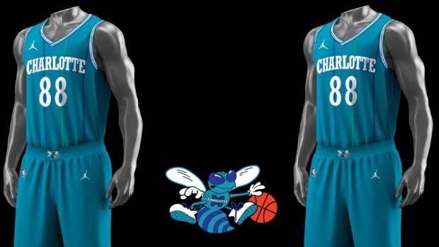 Charlotte Hornets uniforms