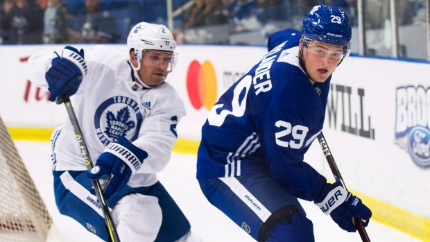 Ron Hainsey and William Nylander, The Canadian Press Ron Hainsey and William Nylander