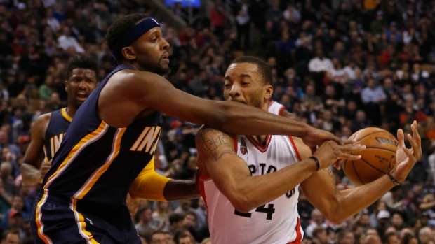 C.J. Miles Norman Powell, Rick Madonik/Toronto Star/Getty Images C.J. Miles Norman Powell