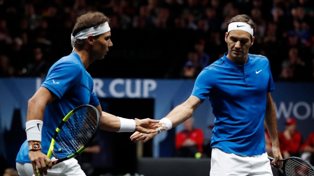 Rafael Nadal and Roger Feder