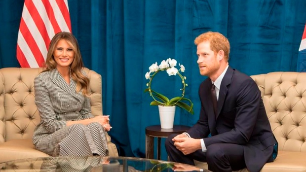 Melania Trump and Prince Harry, The Canadian Press Melania Trump and Prince Harry