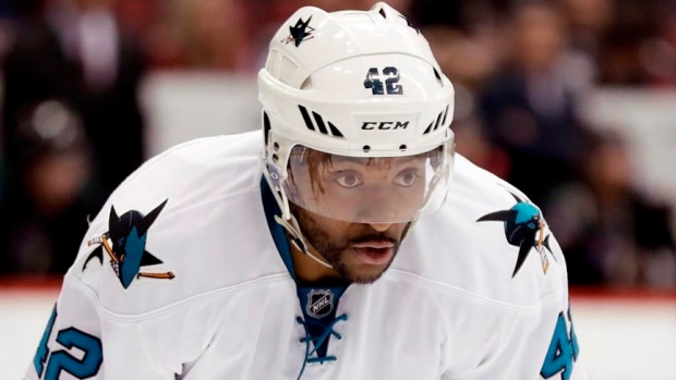 Joel Ward , The Canadian Press Joel Ward