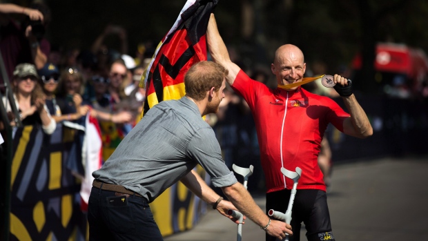 Thomas Stuber and Prince Harry , The Canadian Press Thomas Stuber and Prince Harry