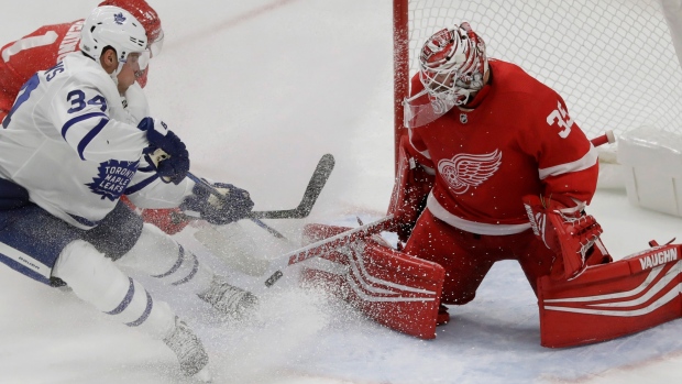 Auston Matthews and Jimmy Howard