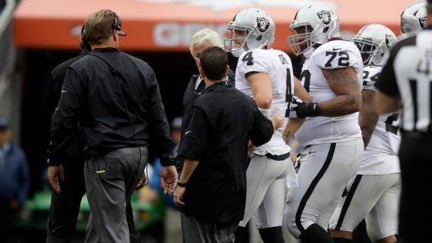 Derek Carr, The Canadian Press Derek Carr