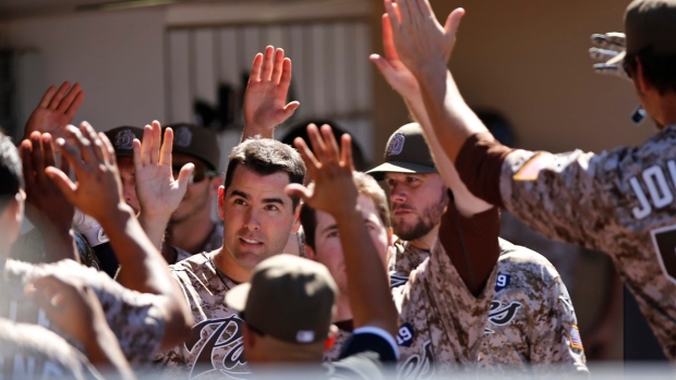 Giants lose third straight to Padres, 8-2, to fall 4 1/2 games behind Dodgers Article Image 0