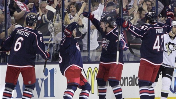 Blue Jackets Celebrate Blue Jackets Celebrate