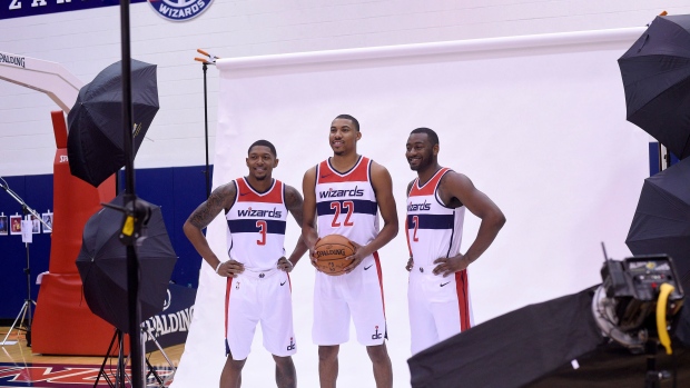 Bradley Beal, Otto Porter Jr. and John Wall