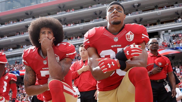 Colin Kaepernick, Eric Reid , The Canadian Press Colin Kaepernick, Eric Reid