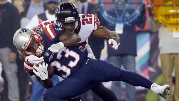Keanu Neal and Dion Lewis , The Canadian Press Keanu Neal and Dion Lewis