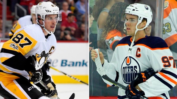 Sidney Crosby and Connor McDavid 