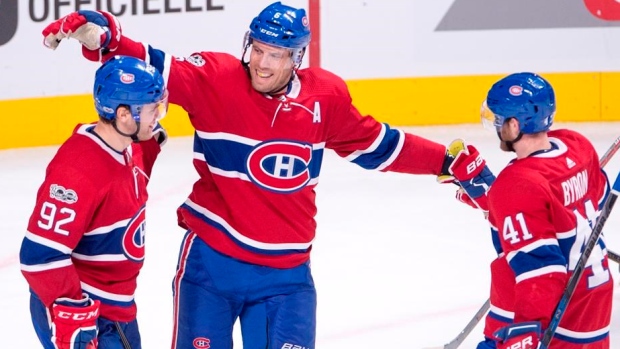 Jonathan Drouin, Shea Weber and Paul Byron, The Canadian Press Jonathan Drouin, Shea Weber and Paul Byron