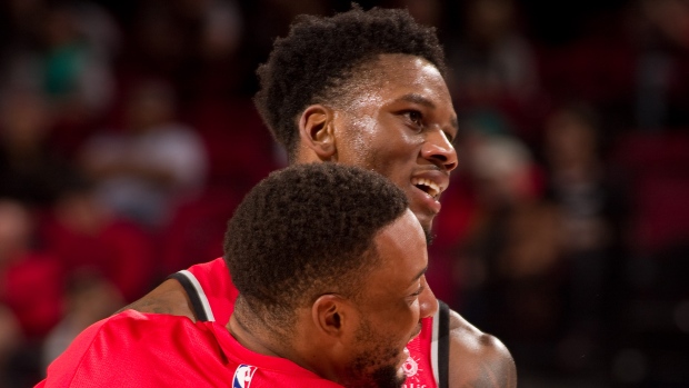 Alfonzo McKinnie and Norm Powell, Cameron Browne/National Basketball Association/Getty Images Alfonzo McKinnie and Norm Powell