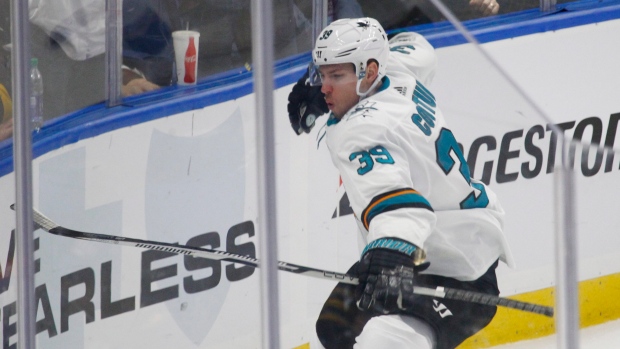 Logan Couture, San Jose Sharks, The Canadian Press Logan Couture, San Jose Sharks