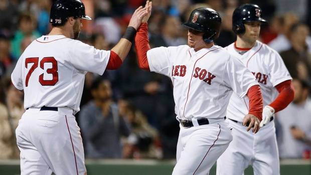 Red Sox celebrate, The Canadian Press Red Sox celebrate