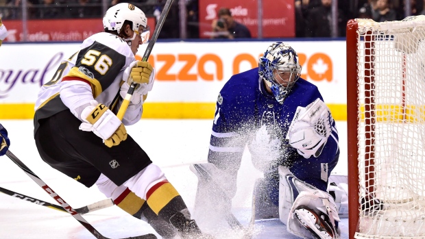 Erik Haula and Frederik Andersen