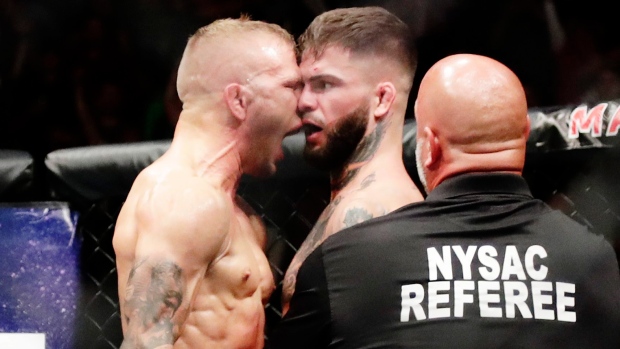 TJ Dillashaw Cody Garbrandt, The Canadian Press TJ Dillashaw Cody Garbrandt