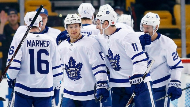 Toronto Maple Leafs celebrate goal