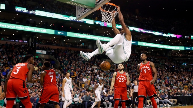 Al Horford dunks on Raptors