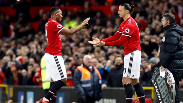 Zlatan Ibrahimovic Anthony Martial, The Canadian Press Zlatan Ibrahimovic Anthony Martial