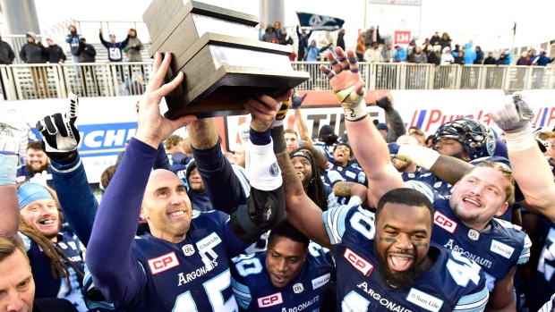 Toronto Argonauts Celebrate, The Canadian Press Toronto Argonauts Celebrate