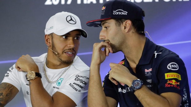 Lewis Hamilton Daniel Ricciardo, The Canadian Press Lewis Hamilton Daniel Ricciardo