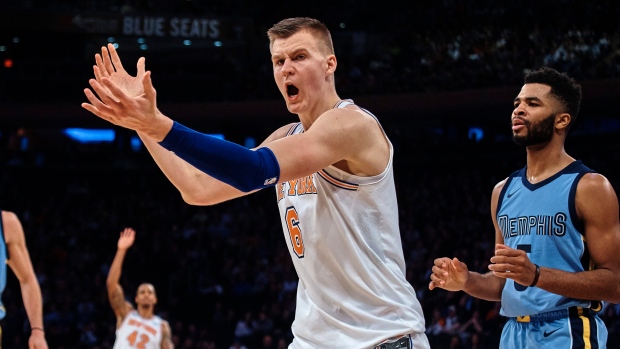 Kristaps Porzingis, The Canadian Press Kristaps Porzingis