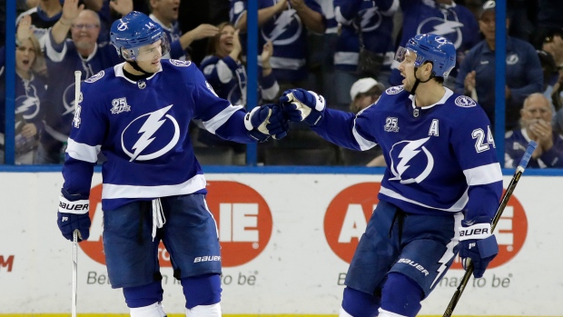 Kunitz and Callahan celebrate, The Canadian Press Kunitz and Callahan celebrate