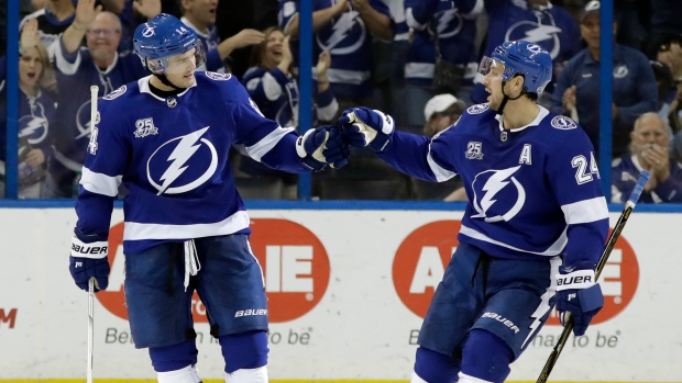 Kunitz and Callahan celebrate