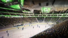 Artist's rendering of proposed renovated KeyArena in Seattle 