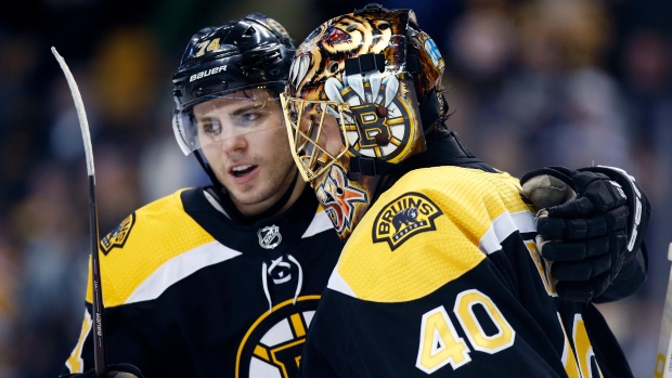 Jake DeBrusk Tuukka Rask, The Canadian Press Jake DeBrusk Tuukka Rask
