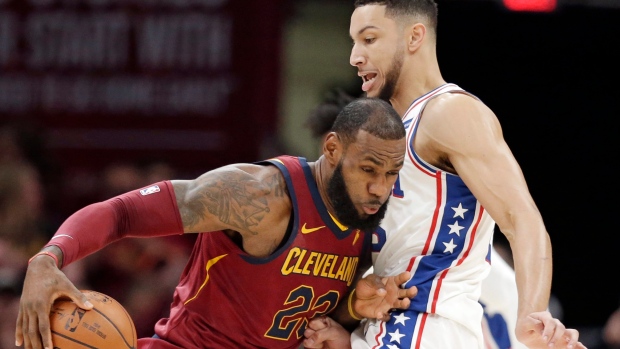 LeBron James and Ben Simmons, The Canadian Press LeBron James and Ben Simmons