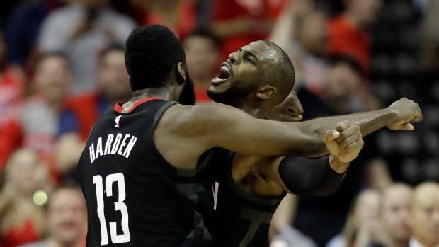 James Harden and Chris Paul, The Canadian Press James Harden and Chris Paul