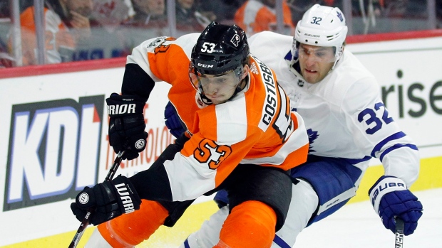 Shayne Gostisbehere, Josh Leivo, The Canadian Press Shayne Gostisbehere, Josh Leivo
