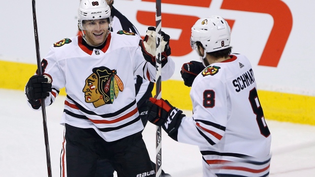 Nate Schmaltz Patrick Kane, The Canadian Press Nate Schmaltz Patrick Kane