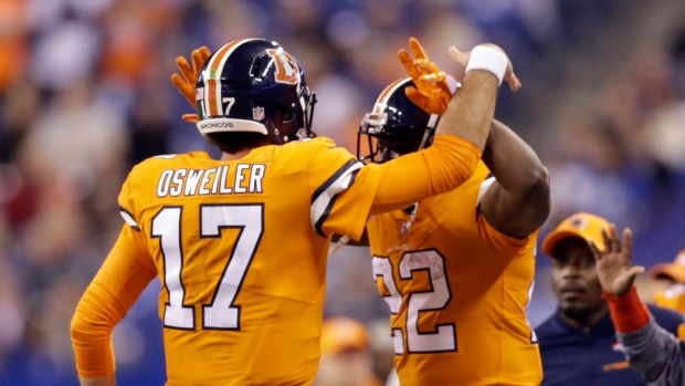 Brock Osweiler C.J. Anderson, The Canadian Press Brock Osweiler C.J. Anderson