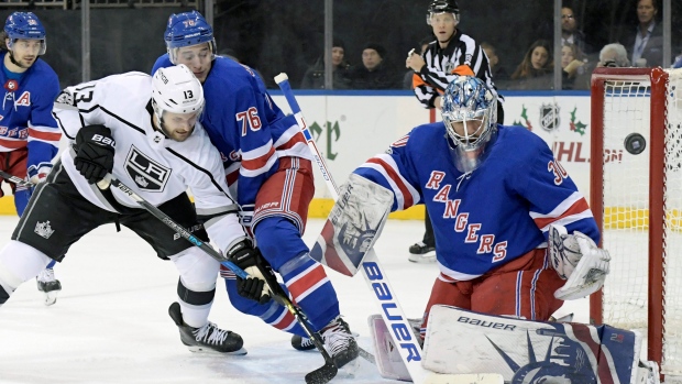 Brady Skjei Kyle Clifford Henrik Lundqvist, The Canadian Press Brady Skjei Kyle Clifford Henrik Lundqvist