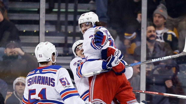 Mats Zuccarello and Rangers Celebrate