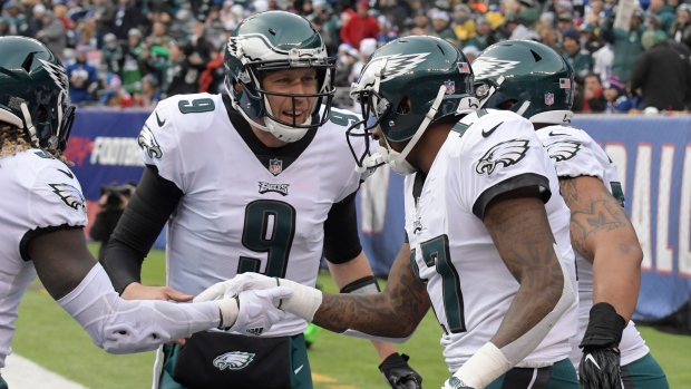Nick Foles and Eagles Celebrate , The Canadian Press Nick Foles and Eagles Celebrate