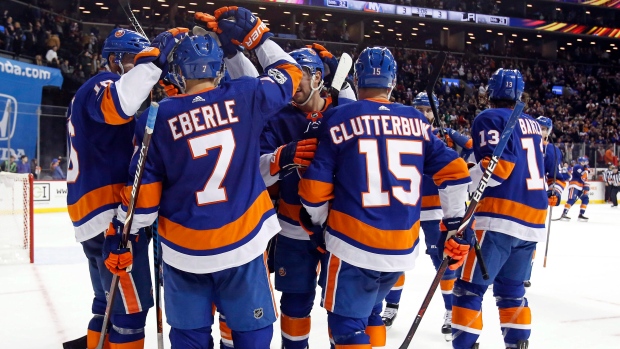 New York Islanders Celebrate, The Canadian Press New York Islanders Celebrate