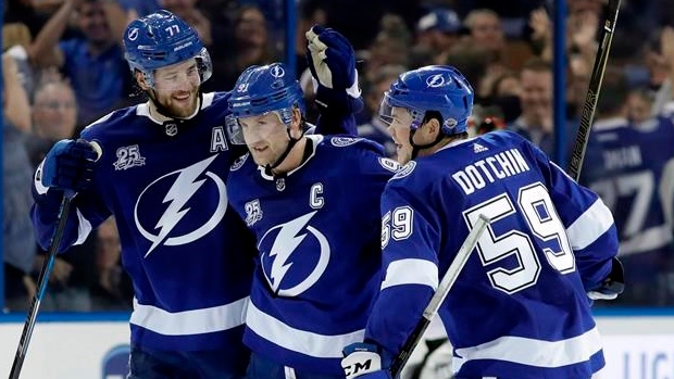 Lightning celebrate