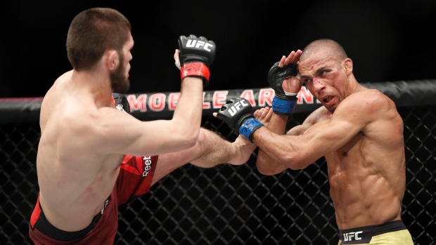 Khabib Nurmagomedov and Edson Barboza, The Canadian Press Khabib Nurmagomedov and Edson Barboza