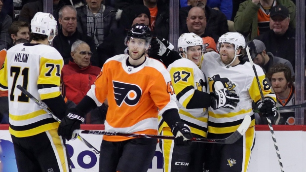 Phil Kessel, Penguins celebrate, The Canadian Press Phil Kessel, Penguins celebrate