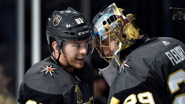 Marc-Andre Fleury and Jonathan Marchessault, The Canadian Press Marc-Andre Fleury and Jonathan Marchessault