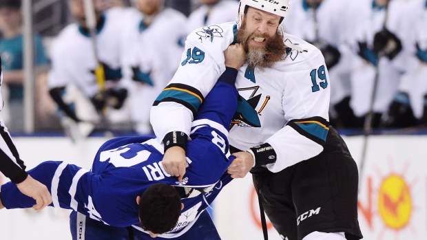 Nazem Kadri, Joe Thornton, The Canadian Press Nazem Kadri, Joe Thornton