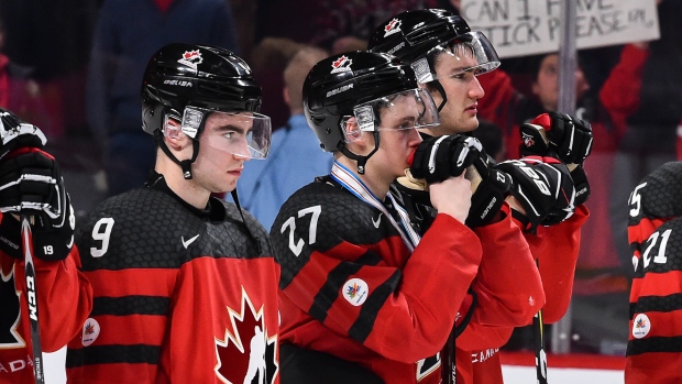 Dillon Dube, Team Canada react to 2017 shootout loss