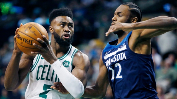 Jaylen Brown Andrew Wiggins , The Canadian Press Jaylen Brown Andrew Wiggins