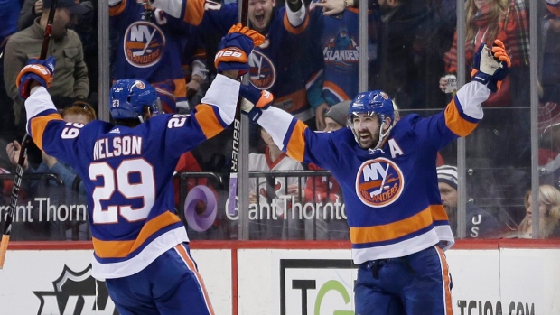 New York Islanders celebrate