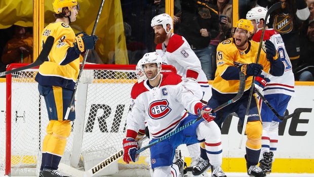 Predators celebrate vs. Pacioretty, Canadiens 